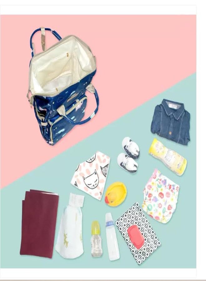 TRUE HUMAN® Unicorn Multipurpose premium Baby diaper bag,baby bags,anti theft,maternity bag nappy bags, baby shower gift, tote bag (elephant) - Image 4